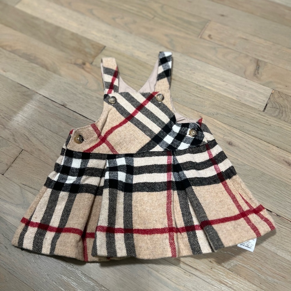 Burberry overall skirt, dress.